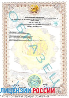 Образец сертификата соответствия (приложение) Старая Чара Сертификат ISO 14001